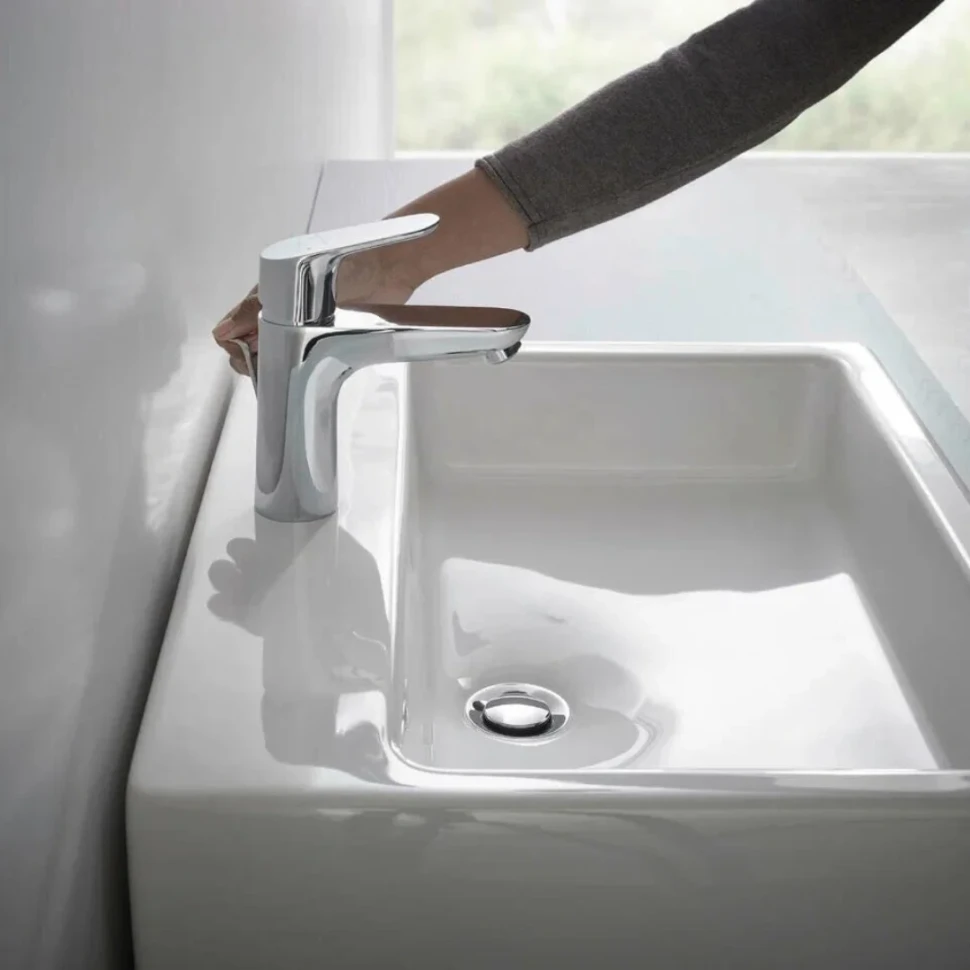 Смеситель для раковины 100, с донным клапаном, хром Hansgrohe Focus 31607000