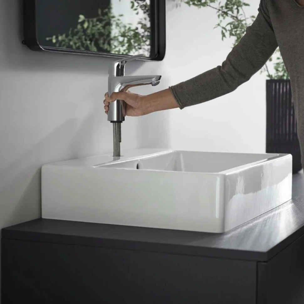Смеситель для раковины 100, с донным клапаном, хром Hansgrohe Focus 31607000