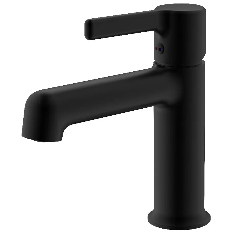 Смеситель для раковины, черный VODA Column Black CLM26MB