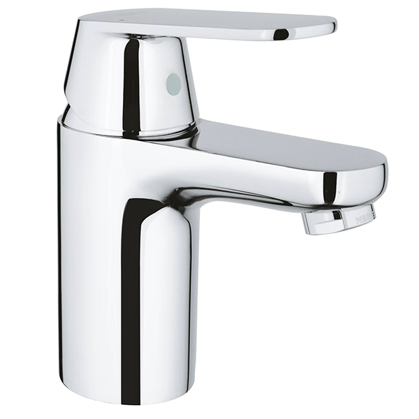 Смеситель для раковины DN 15 GROHE Eurosmart Cosmopolitan однорычажный, хром, с нажимным сливным гарнитуром, S-Size (23925000)