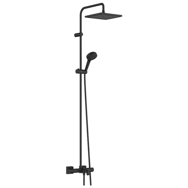 Душевая система с термостатом для ванны, черный Hansgrohe Vernis Shape 240 26900670