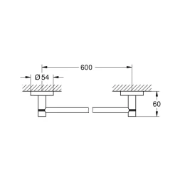 Держатель для банного полотенца GROHE Essentials, холодный рассвет матовый (40366GN1)
