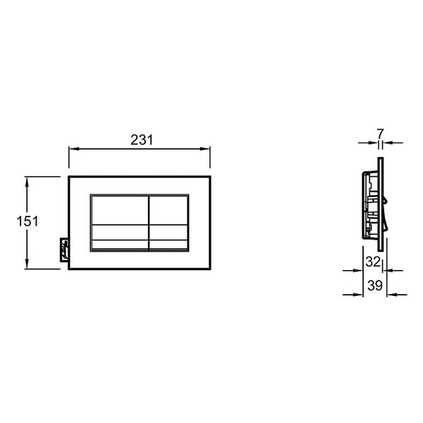 Панель смыва, золото Jacob Delafon E20858-BGG