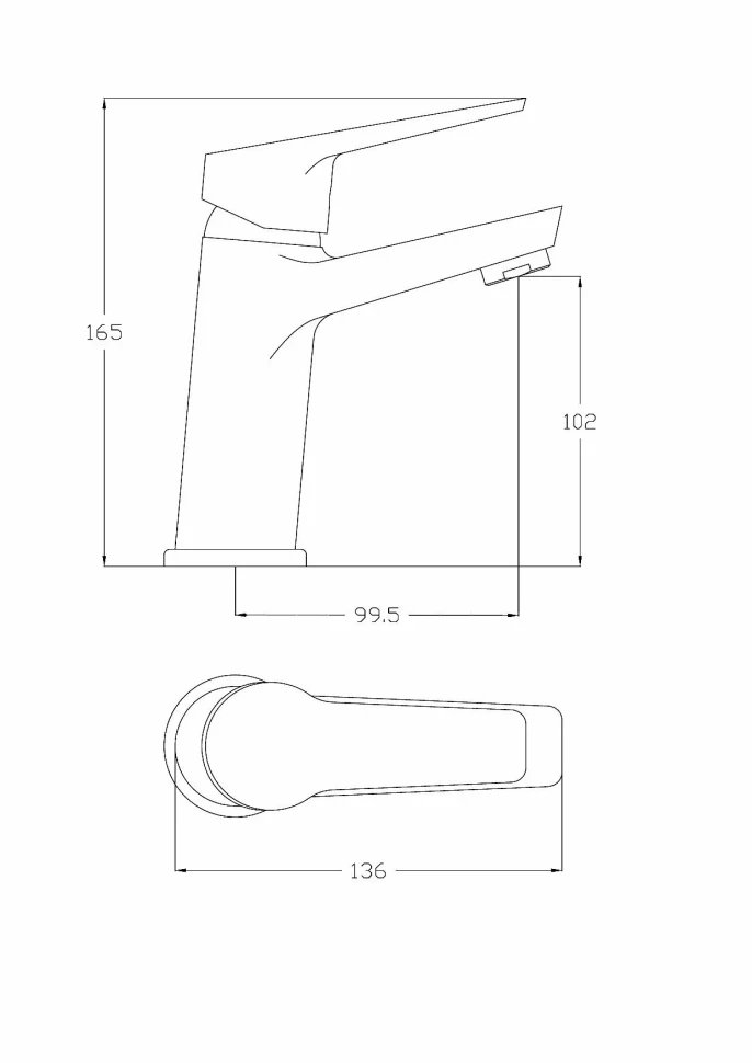 Смеситель для раковины, хром ESKO Rabat RA 26