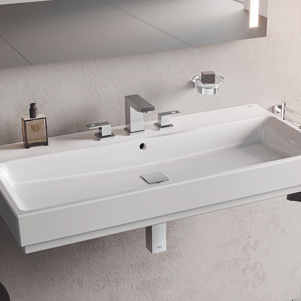 Мыльница стеклянная Grohe Essentials Сube 40754001