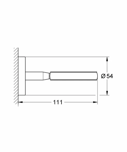 Держатель для мыльницы, дозатора жидкого мыла, стакана, хром Grohe BauCosmopolitan 40585001