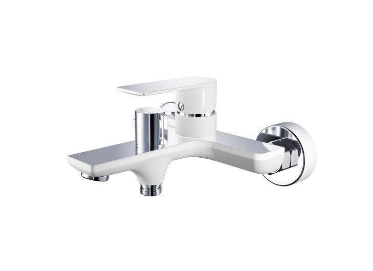 Смеситель для ванны HAIBA HB60505-8 хром-белый
