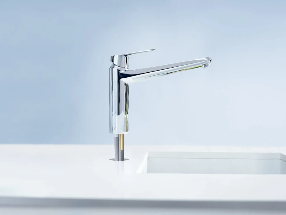 Смеситель для кухни, однорычажный, средний излив, хром Grohe Eurodisc Cosmopolitan 33770002
