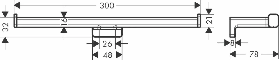 Держатель туалетной бумаги, двойной, белый Hansgrohe AddStoris 41748700
