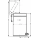 Ведро для мусора, хром Hansgrohe AddStoris 41775000