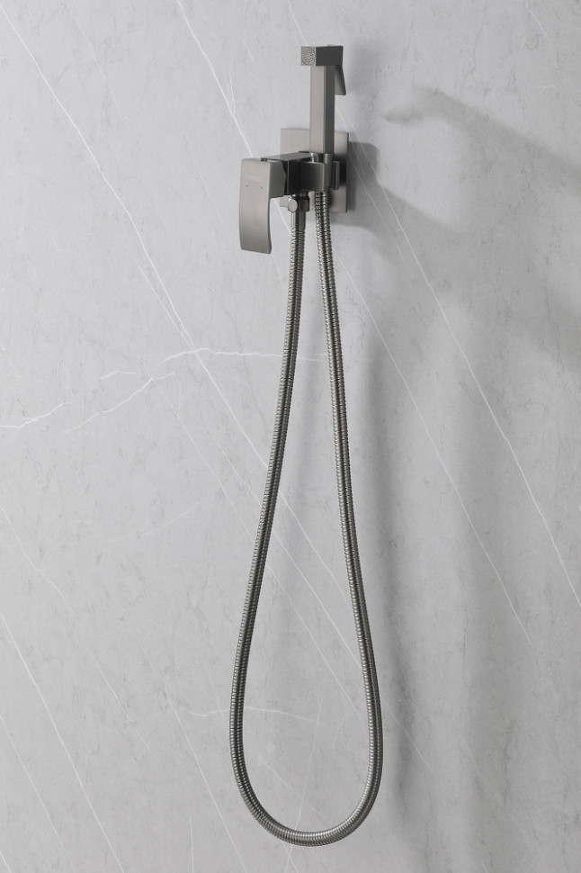 Смеситель ABBER Wasserfall AF8625NG с гигиеническим душем, никель