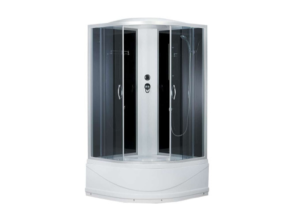Душевая кабина ER3508TP-C4 800*800*2150 высокий (СЕРЫЙ) поддон, тонированое стекло