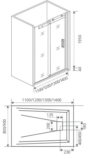 Душ.ограж. BAS IDEA WTW-120-C-B