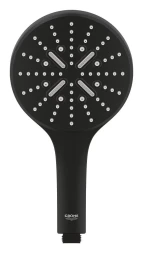 Ручной душ, 3 вида струи, черный Grohe Rainshower SmartActive 130 22127KF0