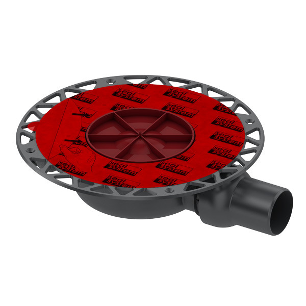 3601400 сифон TECE drainpoint S, низкий, с универсальным фланцем, горизонтальный DN50