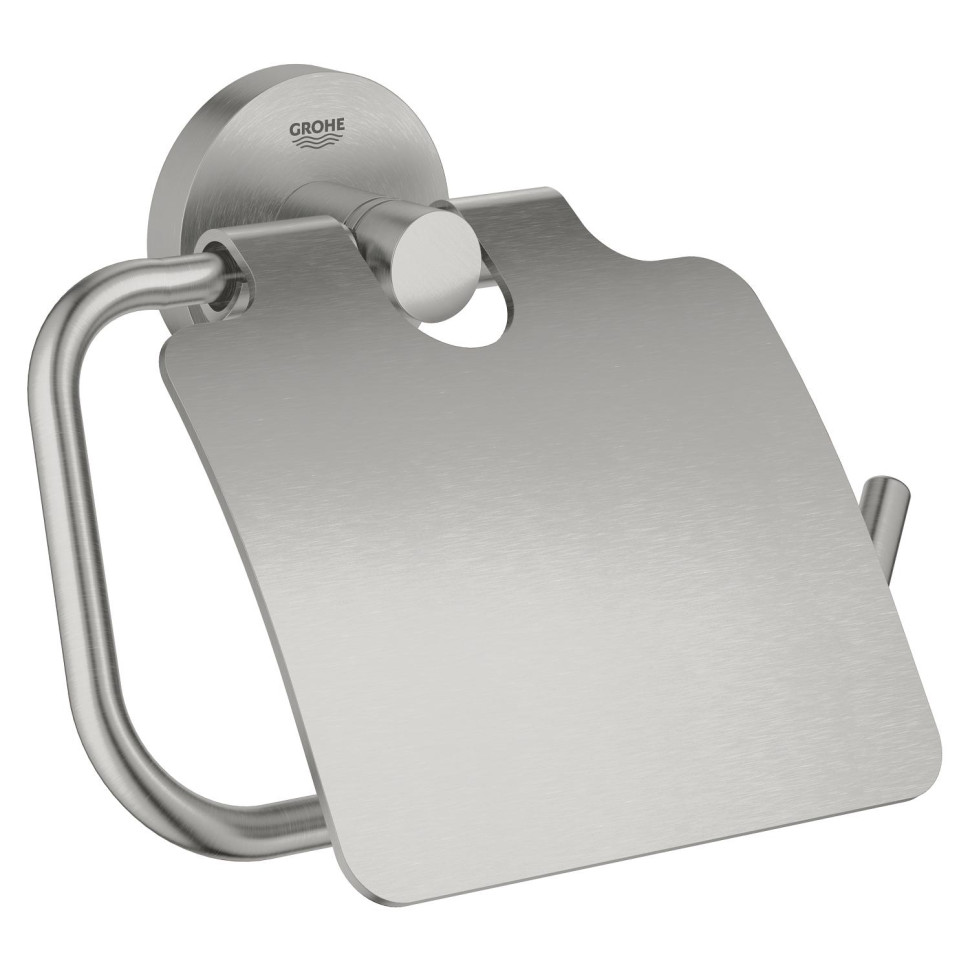 Держатель для туалетной бумаги с крышкой, суперсталь Grohe Essentials 40367DC1