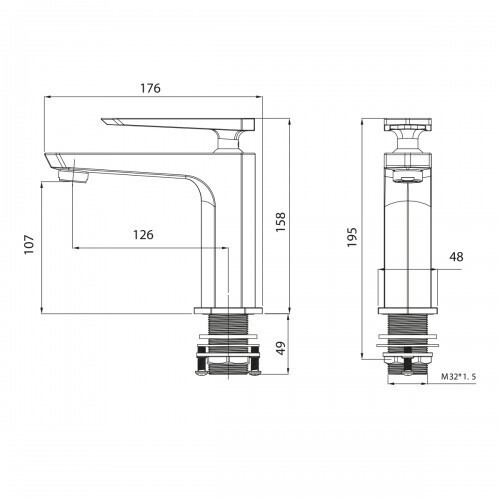 LM3906C Lemark смеситель для раковины Prizma