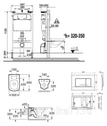 7893104090 DAMA SENSO ПОДВ УНИТАЗ+ИНСТАЛ+КНОПКА+СИД