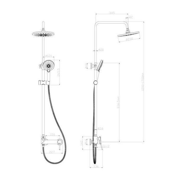 Смеситель для душа Lemark Minima - LM3860C