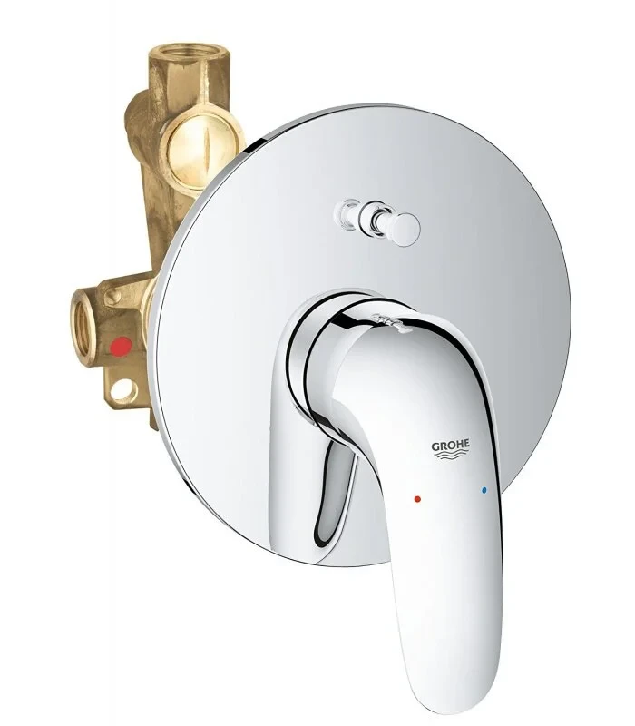 Cмеситель для ванны со встраиваемым механизмом, хром Grohe Eurostyle 23730003