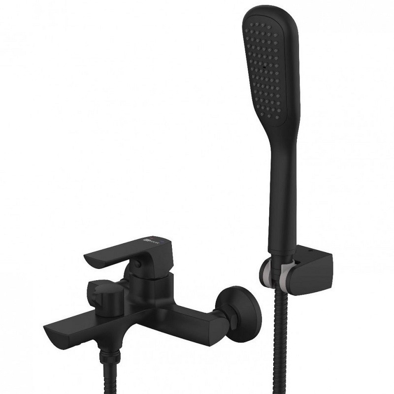 LM7214BL URSUS Смеситель для ванны с коротким изливом, черный