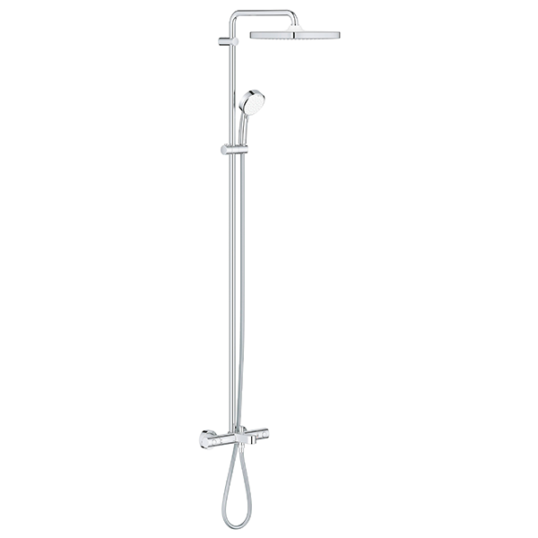 Душевая система с термостатом для ванны, хром Grohe Tempesta Cosmopolitan 250 Cube 26691000