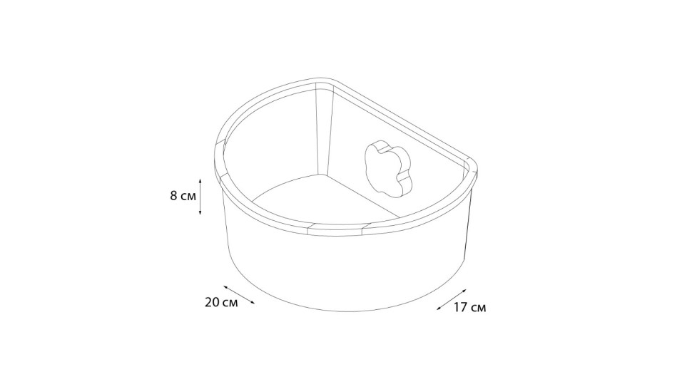 Полка овальная одноэтажная GR-7325