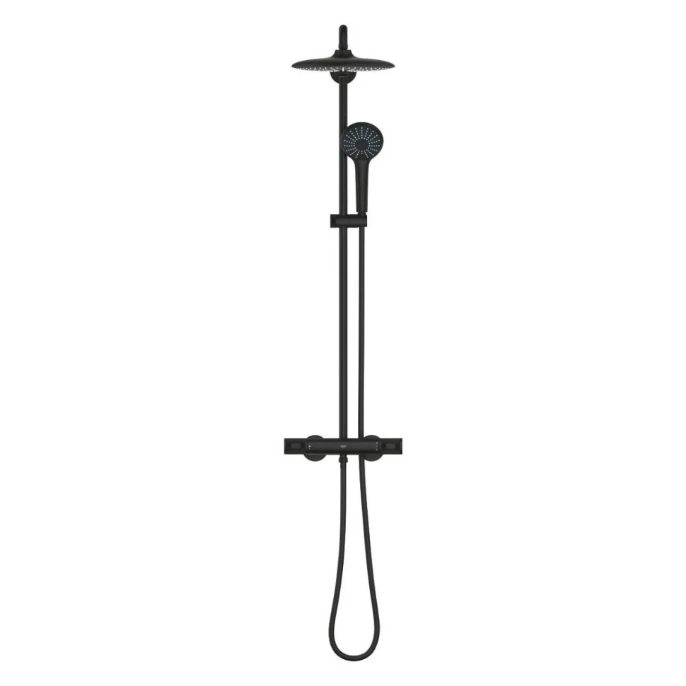 Душевая система с термостатом для душа, черный Grohe Euphoria 260 27615KF2