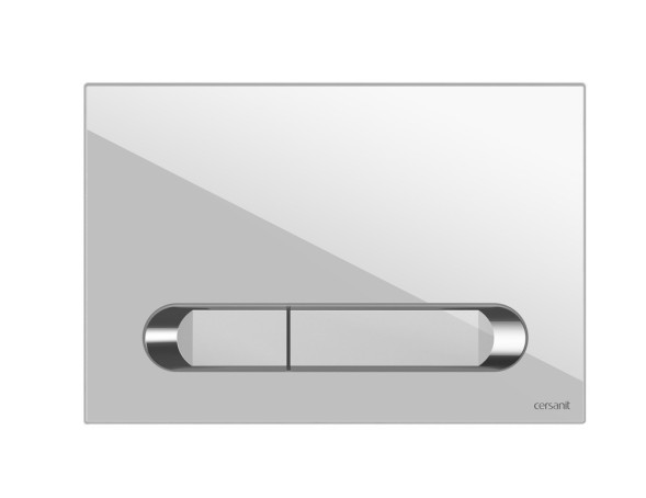 Кнопка ESTETICA для LINK PRO/VECTOR/LINK/HI-TEC пластик белый с рамкой хром