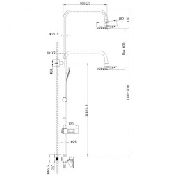 Смеситель для ванны и душа Lemark Tropic - LM7002BL