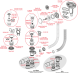 A507BLACK Сифон для ванны CLICK/CLACK, черный-мат