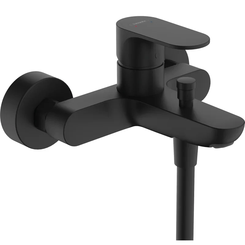 Смеситель для ванны, черный Hansgrohe Rebris S 72440670