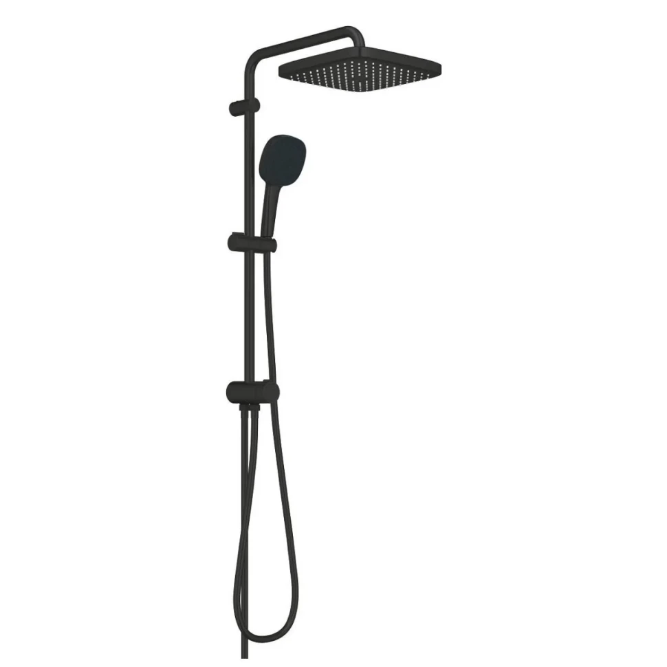 Душевая система с переключателем, без смесителя, черный Grohe Tempesta 250 Cube 269762431