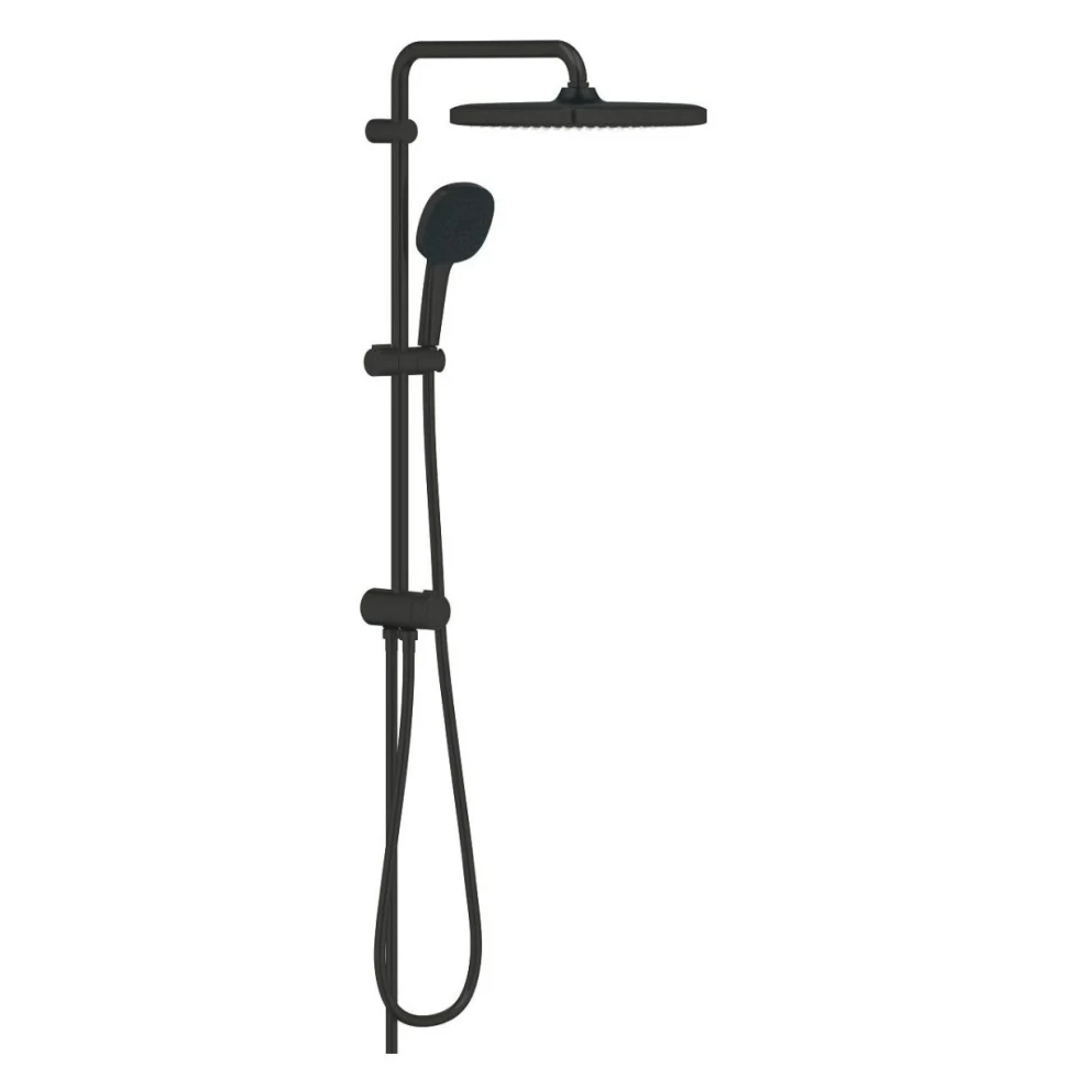 Душевая система с переключателем, без смесителя, черный Grohe Tempesta 250 Cube 269762431