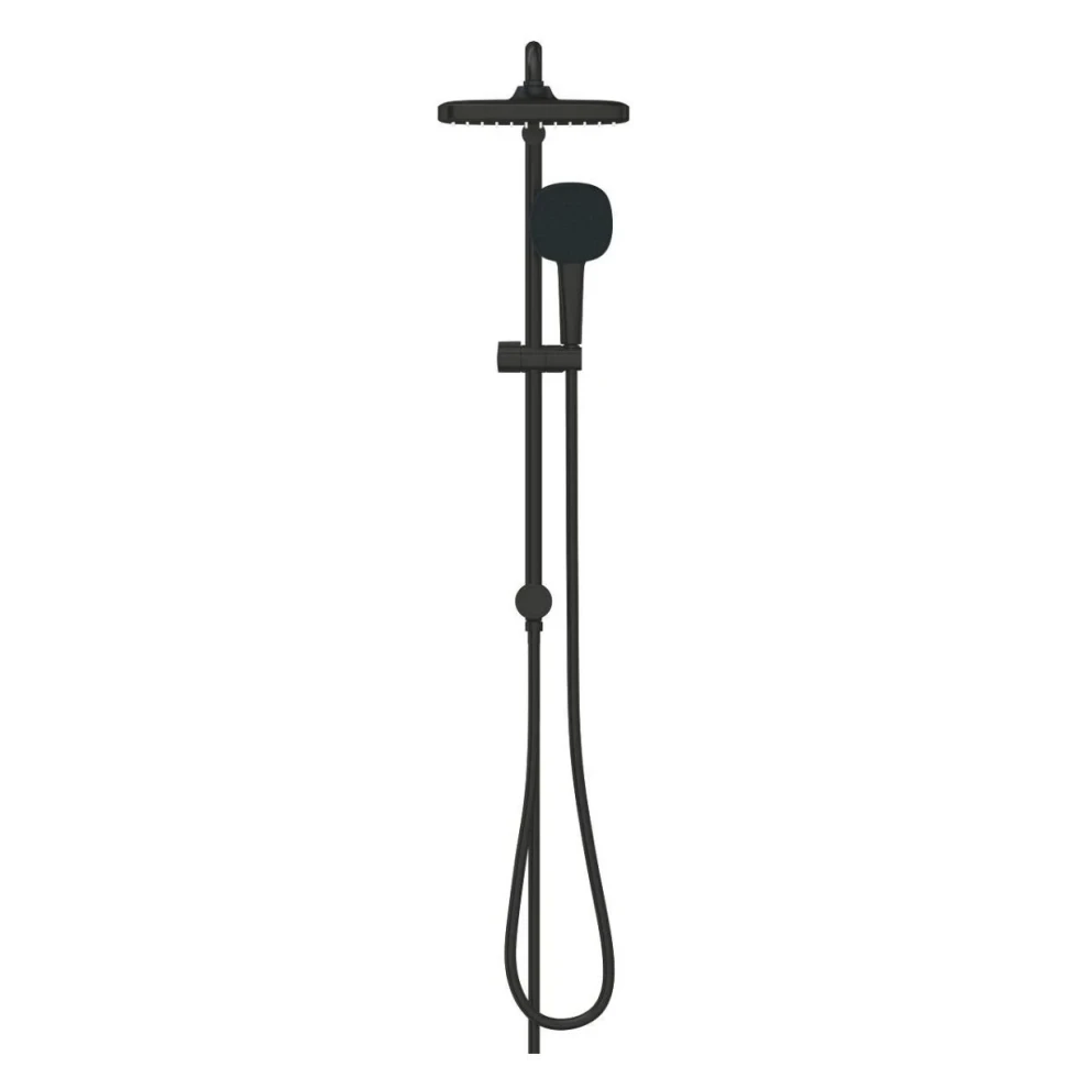 Душевая система с переключателем, без смесителя, черный Grohe Tempesta 250 Cube 269762431