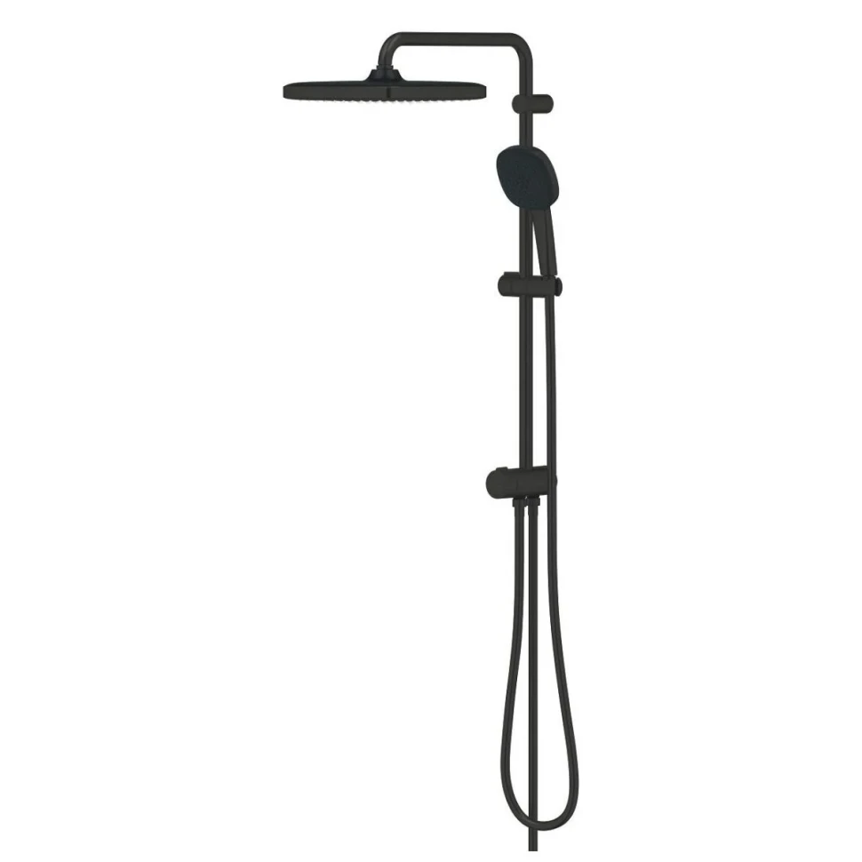Душевая система с переключателем, без смесителя, черный Grohe Tempesta 250 Cube 269762431