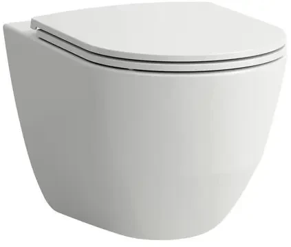 Унитаз подвесной, безободковый с крышкой-сиденьем Laufen Pro Slim H8209660000001/898966000