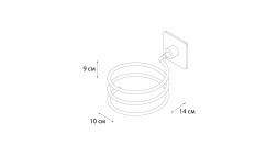 "SQUARE" Держатель для фена FX-93119 (к/к 10)