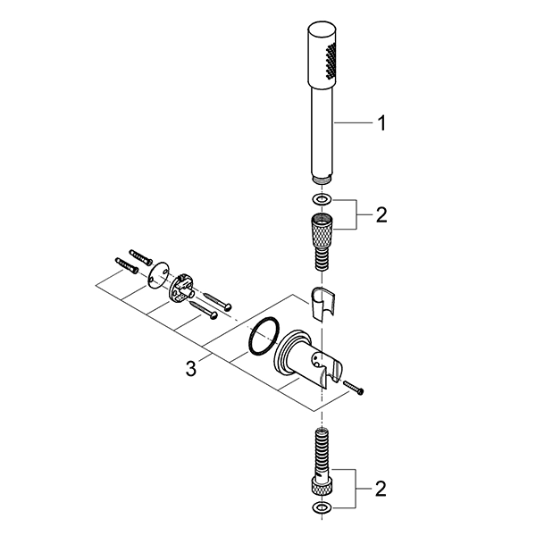 Душевой гарнитур, хром Grohe Sena 28348000