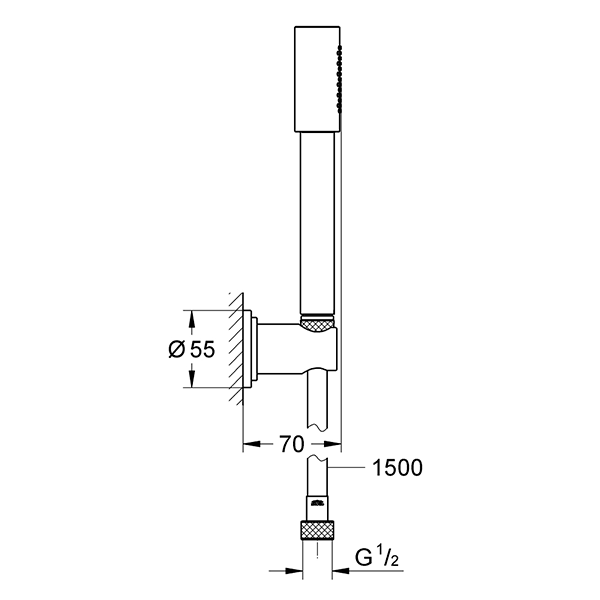 Душевой гарнитур, хром Grohe Sena 28348000