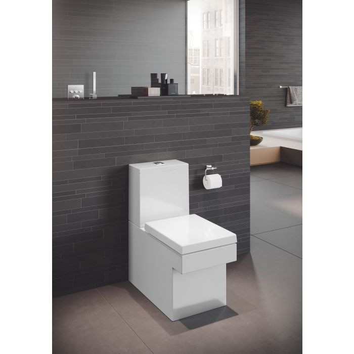 Сиденье для унитаза GROHE Cube Ceramic, быстросъемное с микролифтом, альпин-белый (39488000)