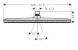 Верхний душ 340, шлиф. черный хром Hansgrohe Raindance Alive Q 24531340