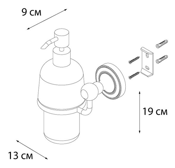 "STYLE" Дозатор жидкого мыла FX-41112 (к/к 10)