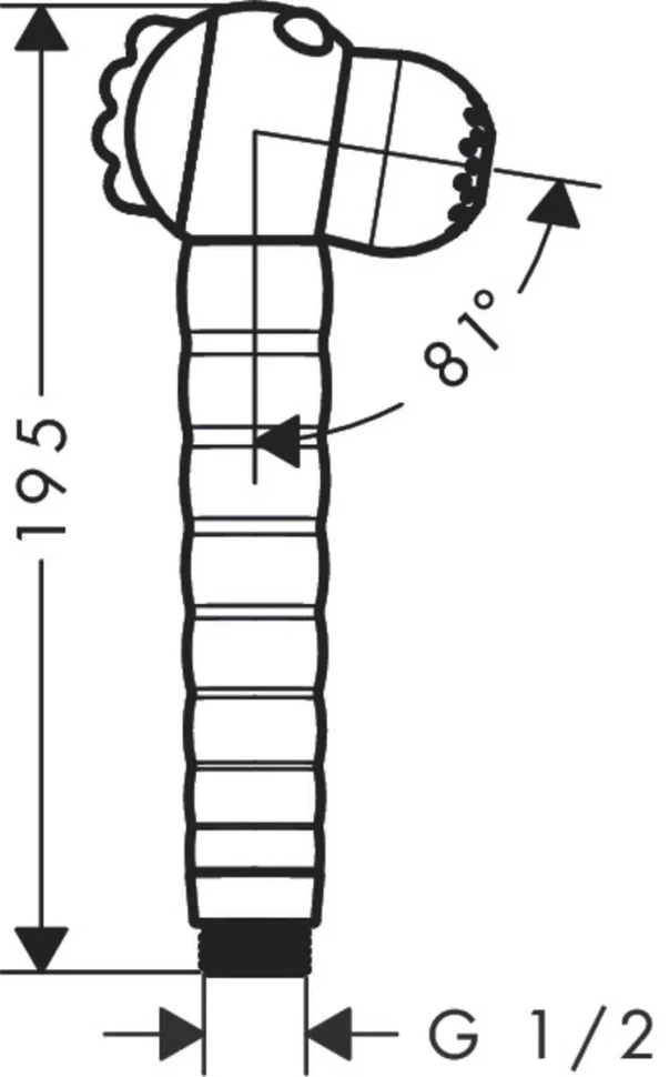 Ручной душ, зеленый Hansgrohe Jocolino 2jet Crocodile 28788570