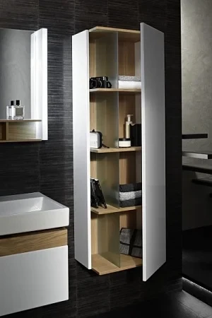 Шкаф-пенал 50, подвесной, шарниры слева, белый глянец Jacob Delafon Terrace EB1179G-G1C