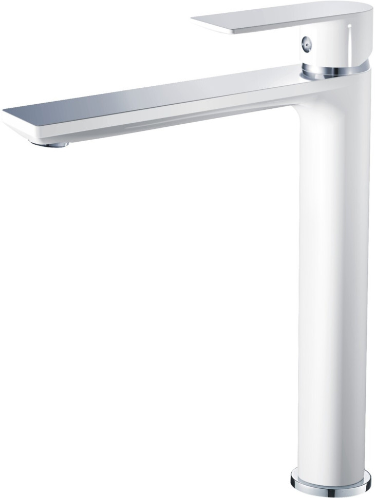 Смеситель для раковины высокий HAIBA HB11505-8 хром-белый