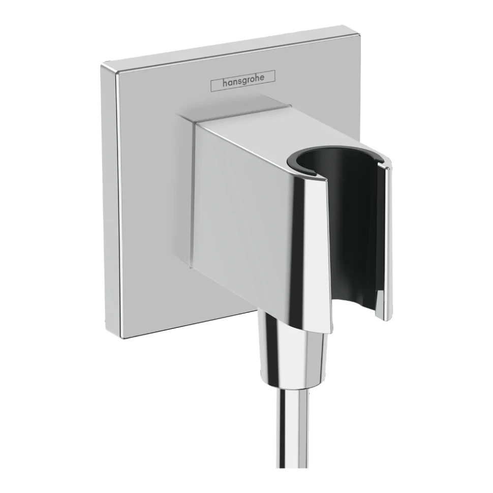 Подключение для душевого шланга с держателем для душа, хром Hansgrohe Fixfit Porter E 26889000