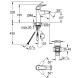 Смеситель для раковины, размер M, хром Grohe Eurosmart 23976003