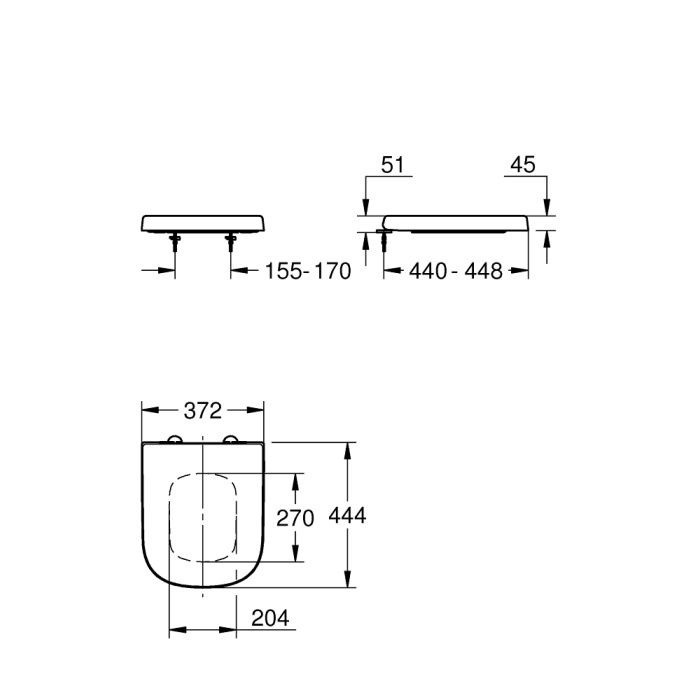 Сиденье для унитаза с микролифтом Grohe Euro Ceramic (39330002)