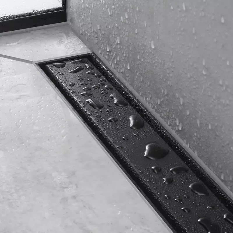 Внешняя часть трапа 700, с регулировкой по высоте, черный Hansgrohe RainDrain Match 56037670